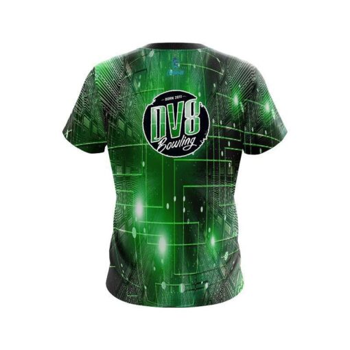 DV8 Motherboard Lime CoolWick Bowling Jersey - Image 2