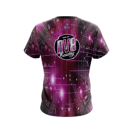 DV8 Motherboard Pink CoolWick Bowling Jersey - Image 2