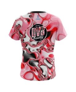 Alternative view of DV8 Red And White Liquid Canvas CoolWick Bowling Jersey