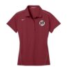 DV8 Team Red Nike Ladies Coolwick Embroidery  Dri-Fit Sport Swoosh Pique Polo