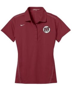 DV8 Team Red Nike Ladies Coolwick Embroidery  Dri-Fit Sport Swoosh Pique Polo