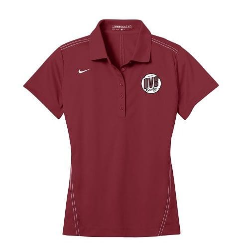 DV8 Team Red Nike Ladies Coolwick Embroidery Dri-Fit Sport Swoosh Pique Polo