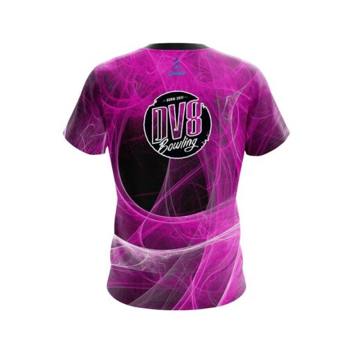 DV8 Energy Swirls Pink CoolWick Bowling Jersey - Image 2