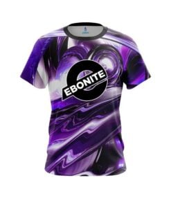 Ebonite Purple Futuristic Plasma Waves CoolWick Bowling Jersey