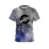 Ebonite Blue And Grey Canvas CoolWick Bowling Jersey