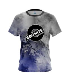 Ebonite Blue And Grey Canvas CoolWick Bowling Jersey