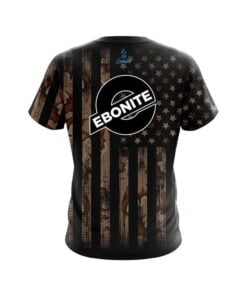 Alternative view of Ebonite Desert Camo Flag CoolWick Bowling Jersey