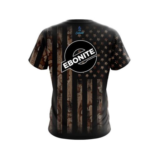 Ebonite Desert Camo Flag CoolWick Bowling Jersey - Image 2
