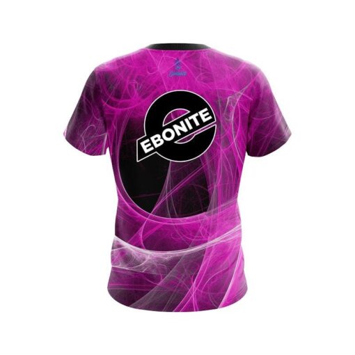 Ebonite Energy Swirls Pink CoolWick Bowling Jersey - Image 2