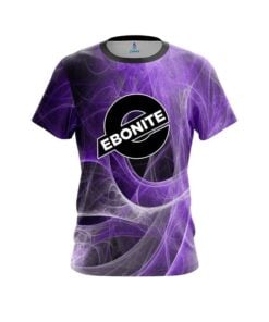 Ebonite Energy Swirls Purple CoolWick Bowling Jersey