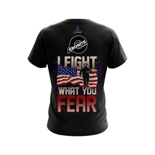 Ebonite Brave Fire Fighter CoolWick Bowling Jersey - Image 2