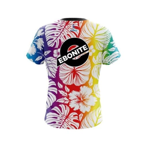 Ebonite Hawaiian Tropical Leafs CoolWick Bowling Jersey - Image 2