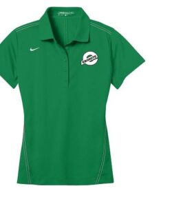 Ebonite Lucky Green Nike Ladies Coolwick Embroidery Dri-Fit Sport Swoosh Pique Polo