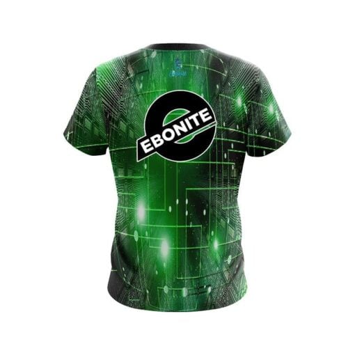 Ebonite Motherboard Lime CoolWick Bowling Jersey - Image 2