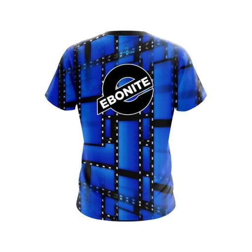 Ebonite Movie Reel Blue CoolWick Bowling Jersey - Image 2