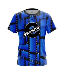 Ebonite Movie Reel Blue CoolWick Bowling Jersey