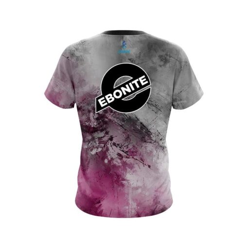 Ebonite Pink And Grey Canvas CoolWick Bowling Jersey - Image 2