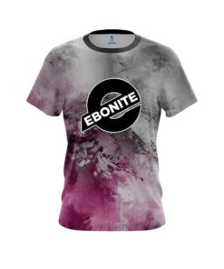 Ebonite Pink And Grey Canvas CoolWick Bowling Jersey