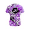 Ebonite Purple And White Liquid Canvas CoolWick Bowling Jersey - Image 2