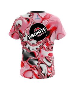 Alternative view of Ebonite Red And White Liquid Canvas CoolWick Bowling Jersey