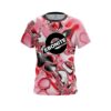 Ebonite Red And White Liquid Canvas CoolWick Bowling Jersey