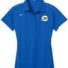 Ebonite Sapphire Blue Nike Ladies Coolwick Embroidery Dri-Fit Sport Swoosh Pique Polo