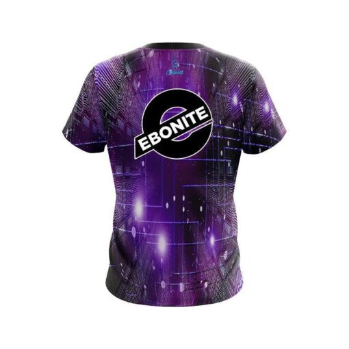Ebonite Motherboard Purple CoolWick Bowling Jersey - Image 2