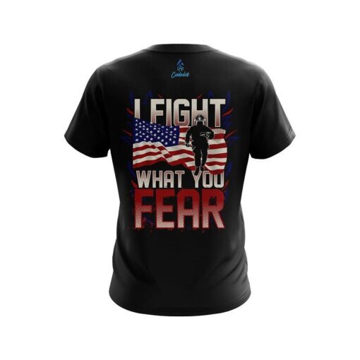 Plain Brave Fire Fighter CoolWick Bowling Jersey - Image 2