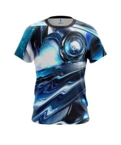 Plain Futuristic Plasma Waves CoolWick Bowling Jersey