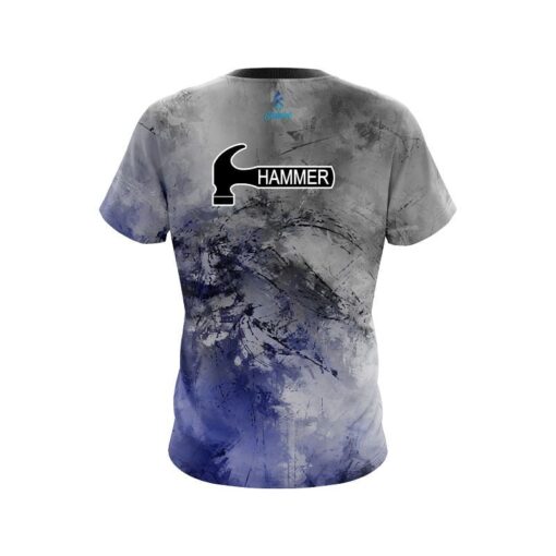 Hammer Blue And Grey Canvas CoolWick Bowling Jersey - Image 2