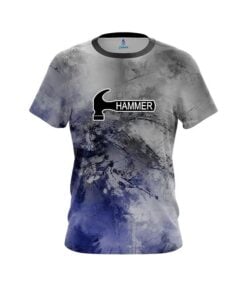 Hammer Blue And Grey Canvas CoolWick Bowling Jersey