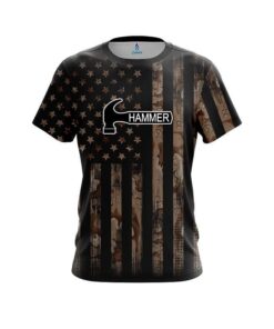 Hammer Desert Camo Flag CoolWick Bowling Jersey