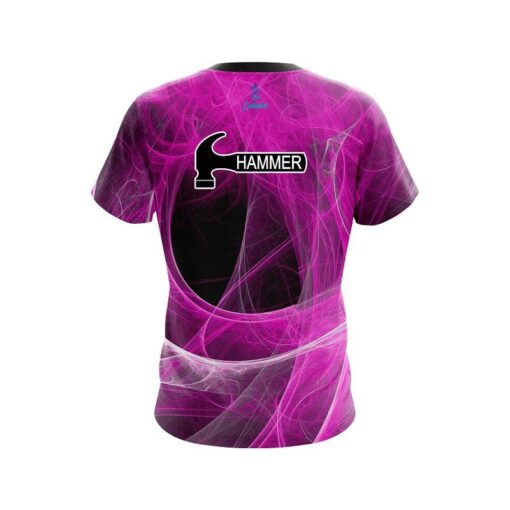 Hammer Energy Swirls Pink CoolWick Bowling Jersey - Image 2