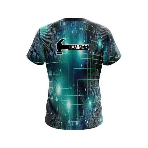 Hammer Motherboard Aqua CoolWick Bowling Jersey - Image 2