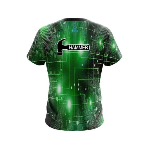 Hammer Motherboard Lime CoolWick Bowling Jersey - Image 2