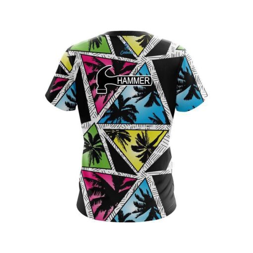 Hammer Summer Palms CoolWick Bowling Jersey - Image 2