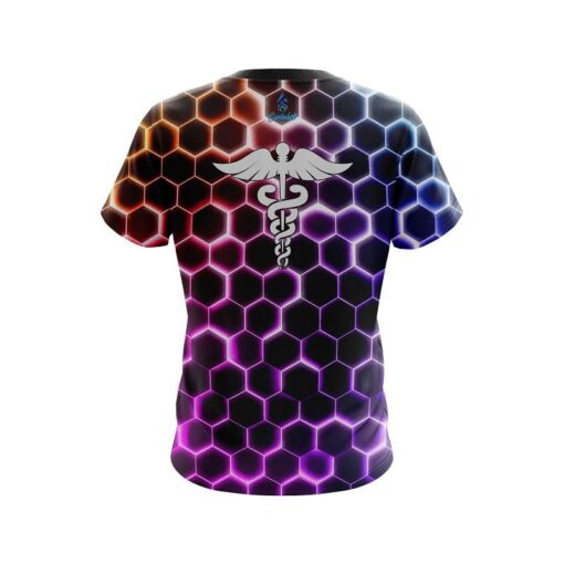 Plain Medical Snake Hex CoolWick Bowling Jersey - Image 2