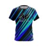 Motiv Blue And Green Digital Stripe CoolWick Bowling Jersey