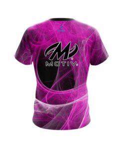 Alternative view of Motiv Energy Swirls Pink CoolWick Bowling Jersey