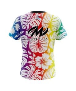 Alternative view of Motiv Hawaiian Tropical Leafs CoolWick Bowling Jersey