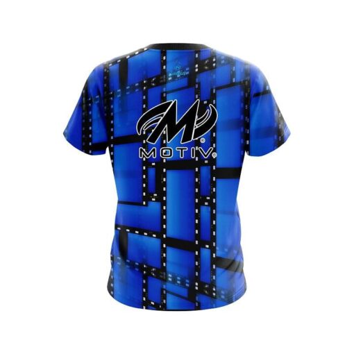 Motiv Movie Reel Blue CoolWick Bowling Jersey - Image 2