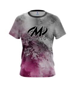 Motiv Pink And Grey Canvas CoolWick Bowling Jersey