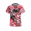 Motiv Red And White Liquid Canvas CoolWick Bowling Jersey