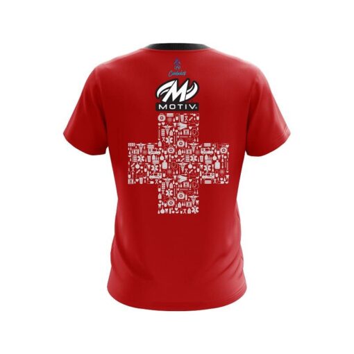 Motiv Rescue Red Cross CoolWick Bowling Jersey - Image 2