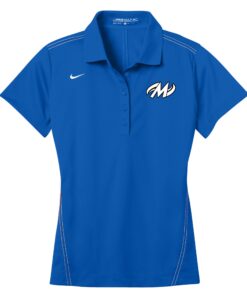 Motiv Sapphire Blue Nike Ladies Coolwick Embroidery Dri-Fit Sport Swoosh Pique Polo