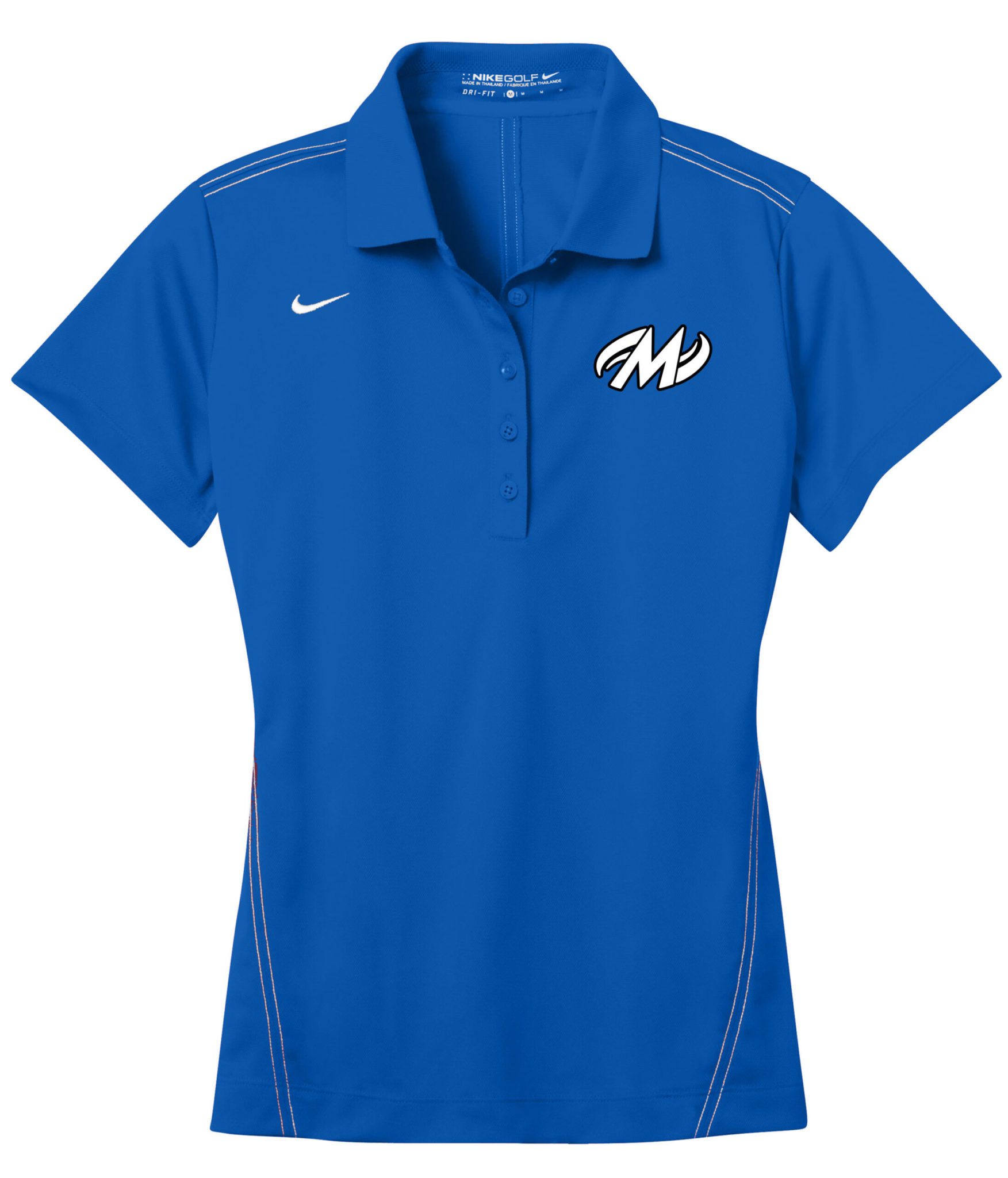 Motiv Sapphire Blue Nike Ladies Coolwick Embroidery Dri-Fit Sport Swoosh Pique Polo