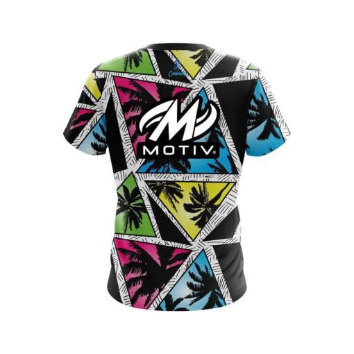 Motiv Summer Palms CoolWick Bowling Jersey - Image 2