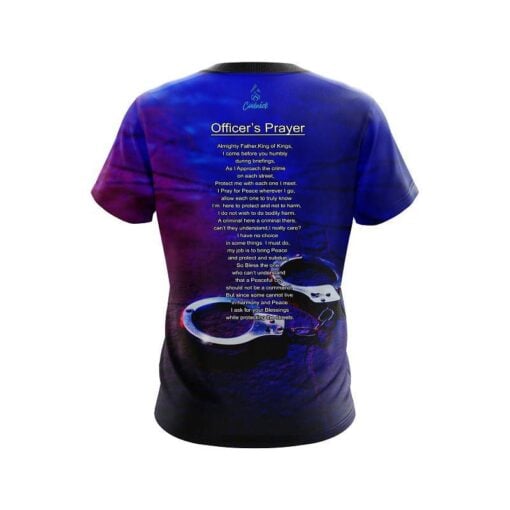 Track Officers Prayer CoolWick Bowling Jersey - Image 2