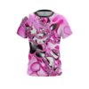 Plain Pink And White Liquid Canvas CoolWick Bowling Jersey
