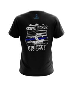 Alternative view of Plain Police Protect CoolWick Bowling Jersey